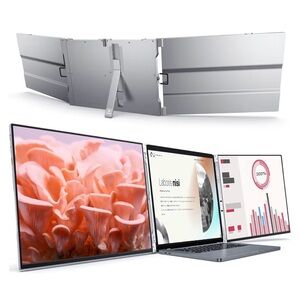 Silver Laptop Screen Extender 14”